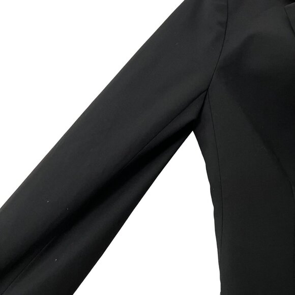 Aritzia Talula Black Classic Exeter Boyfriend Wool Blend Blazer Jacket Size 0 - Picture 5 of 10